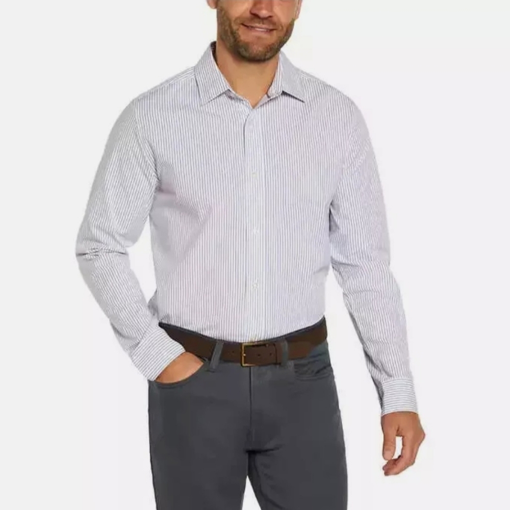 BANANA REPUBLIC MEN'S POPLIN  DRESS SHIIRT SLIM FIT